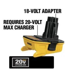 DEWALT DCA1820 akuseadmete tarvikud – detailne lähivaade