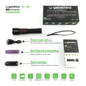 Gairethinx GX - 360 taskulambid – detailne lähivaade