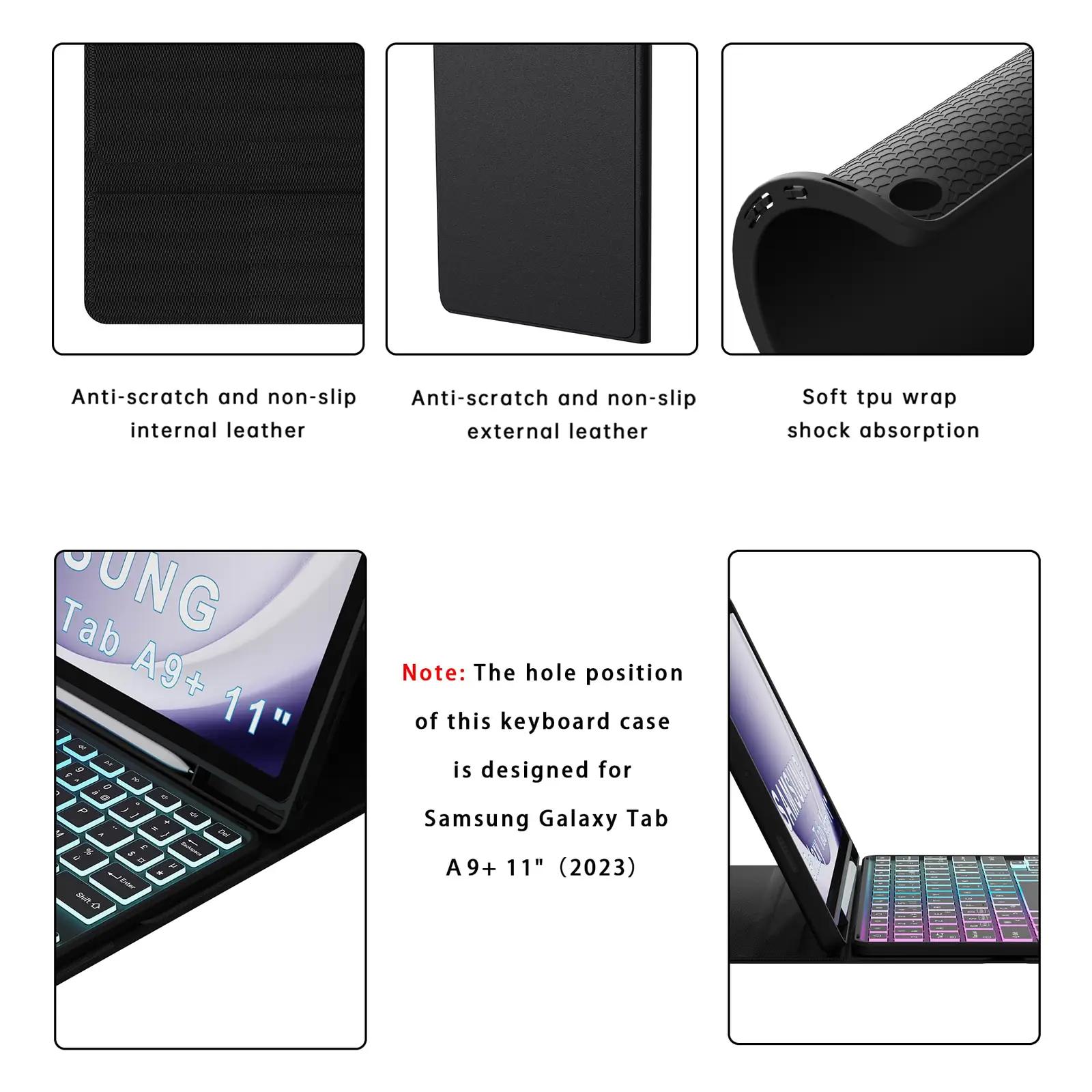 VANKEYPAD kaitsev ümbris klaviatuuriga — pehme kate Galaxy Tab – pilt 9