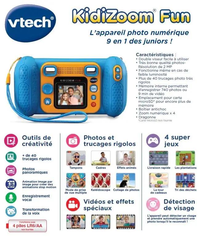 Vtech lastele mõeldud vastupidav digikaamera sinine – pilt 6