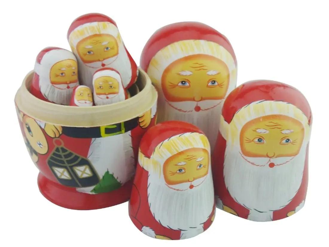 Winterworm puidust jõuluteemaline Matryoshka – pilt 6