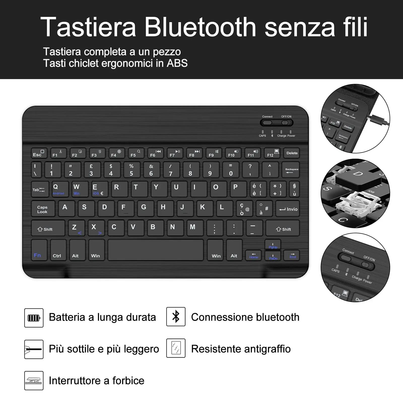 JADEMALL kaitsev klahvikate ja Bluetooth-tastatuur Tab A9+ 11″ – pilt 6