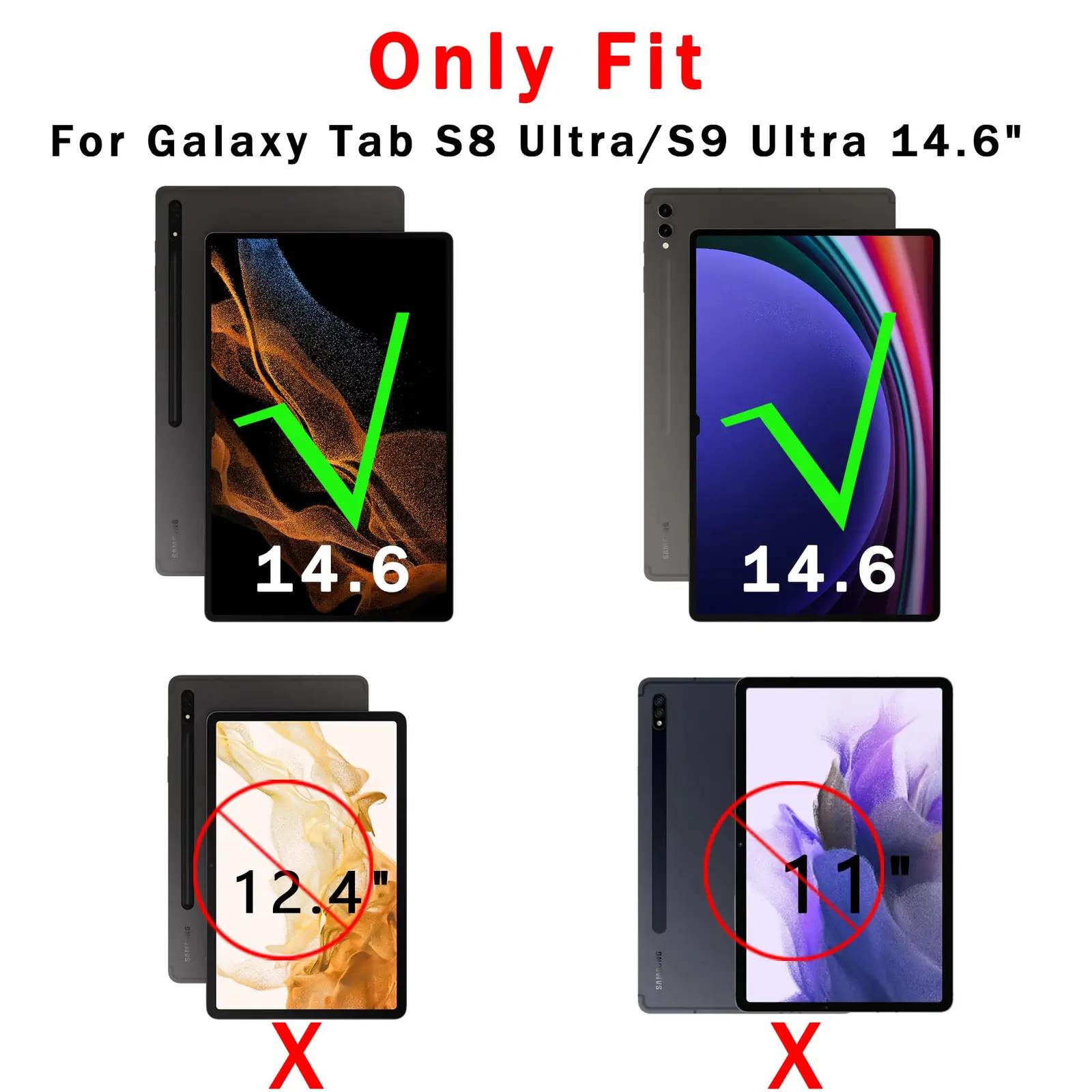 VANKEYPAD Samung Tab S10 Ultra/S9 Ultra/S8 Ultra kaaned ja kotid