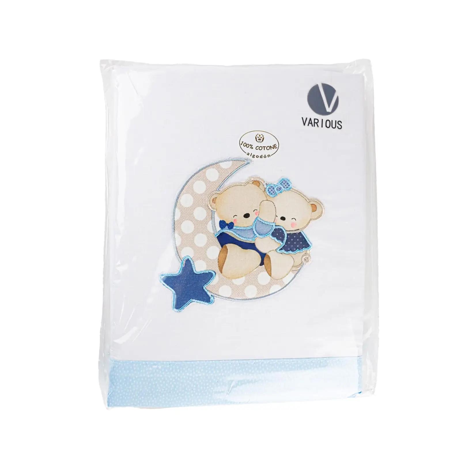Various pehme puuvillane voodipesu lastevoodile 60×120 – detailne vaade