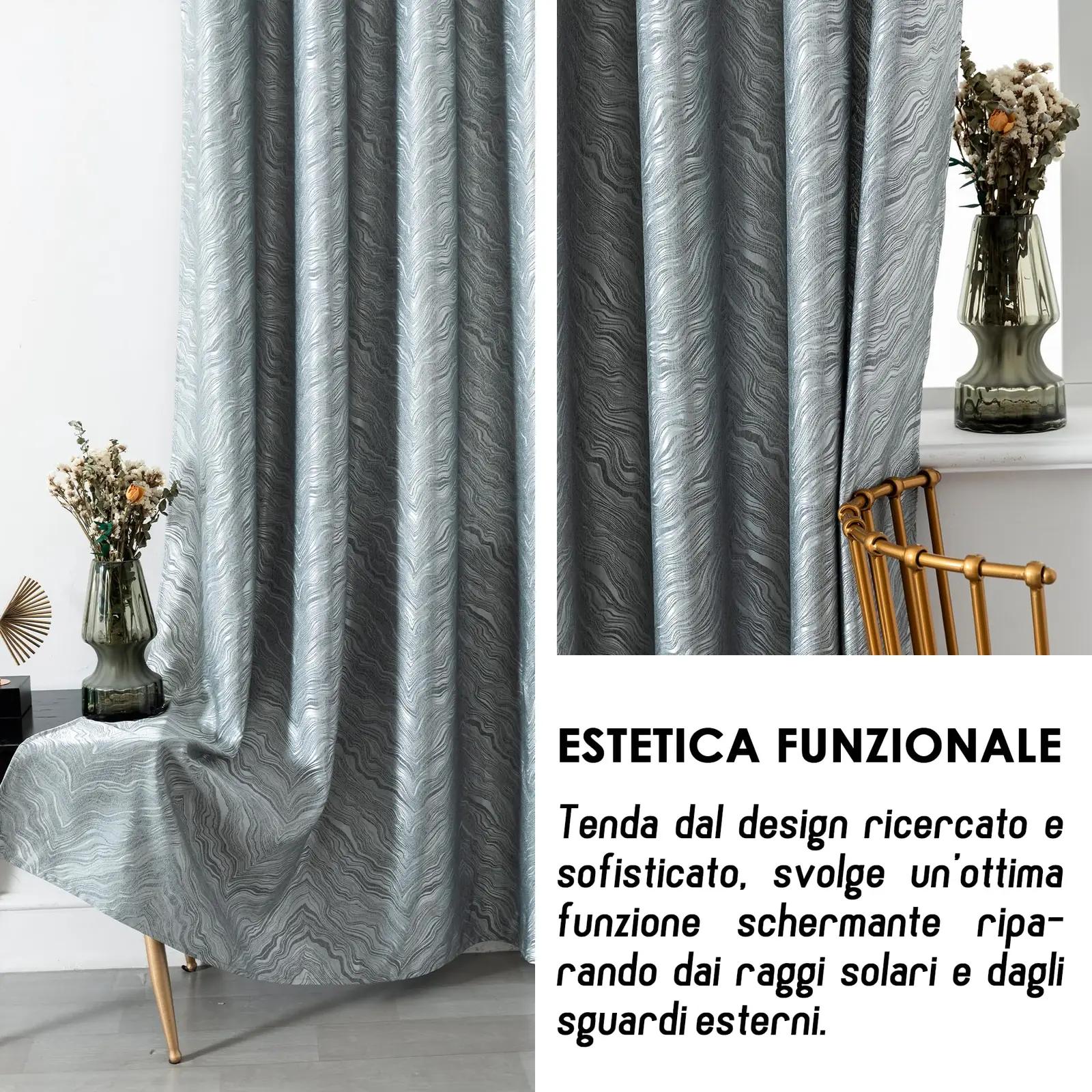GIRASOLE HOME dekoratiivne isolatsioonkardin, metallikefekt – lisavaade