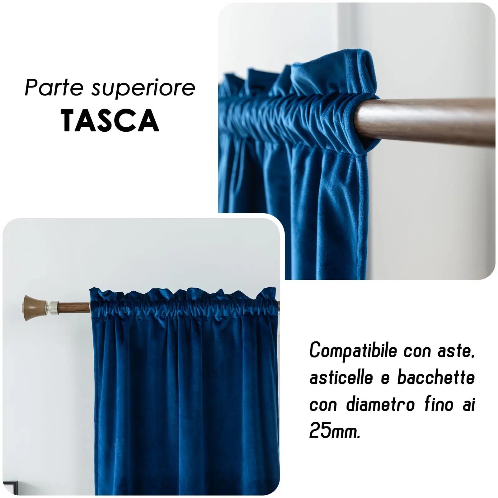 GIRASOLE HOME termokardin sinine — stiilne valgukontroll – detailne vaade