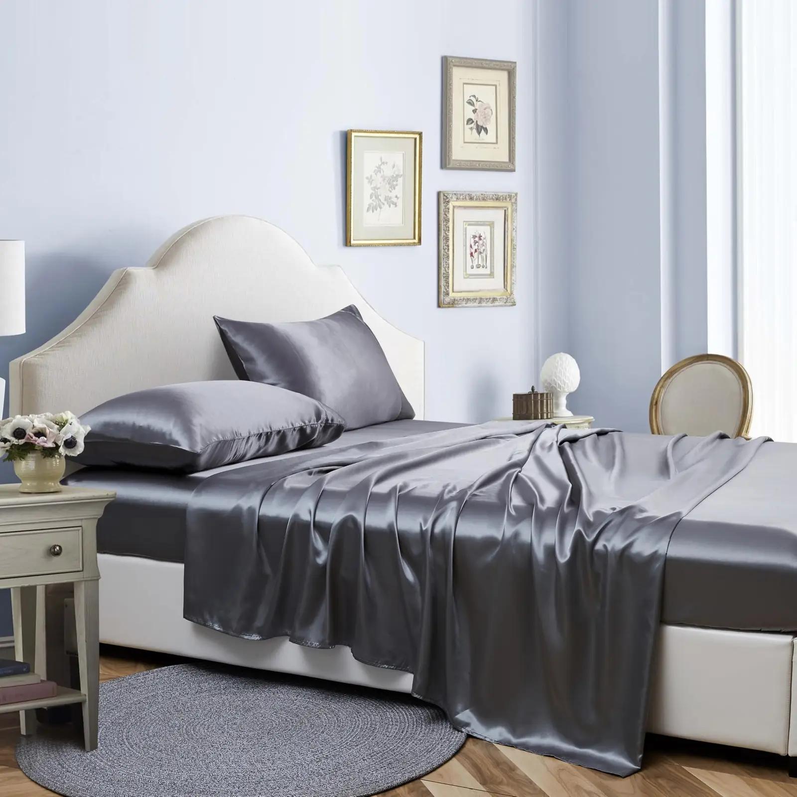 YASMENG satiinist voodilinad 200×200 cm – sile ja hingav – pilt 7