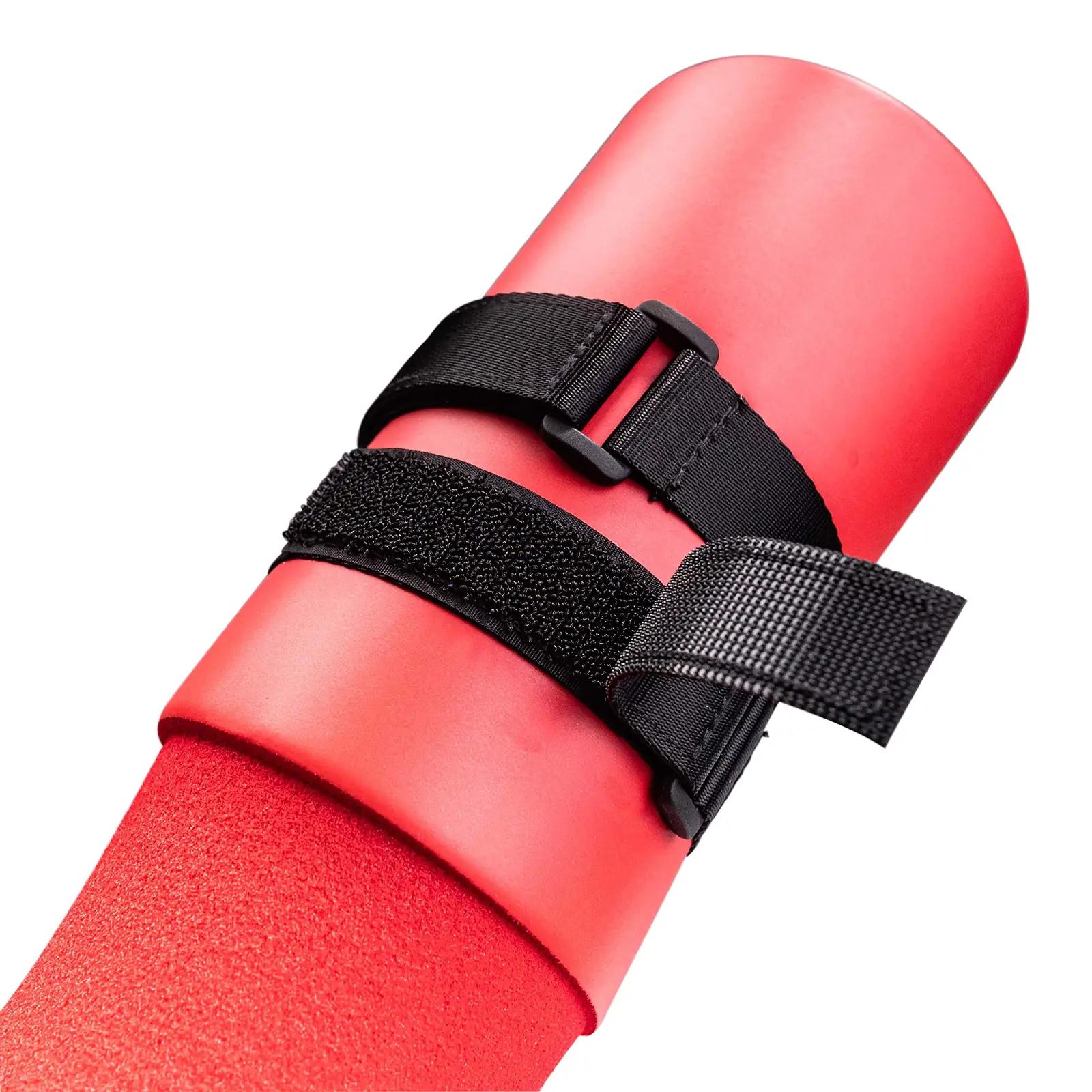 Eihwaz-fitness pehme kangipadi kaela- ja puusatugi, punane – detailne vaade