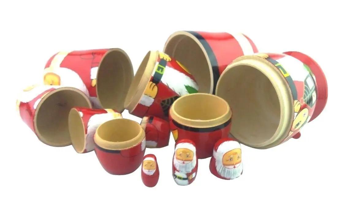 Winterworm puidust jõuluteemaline Matryoshka – pilt 9