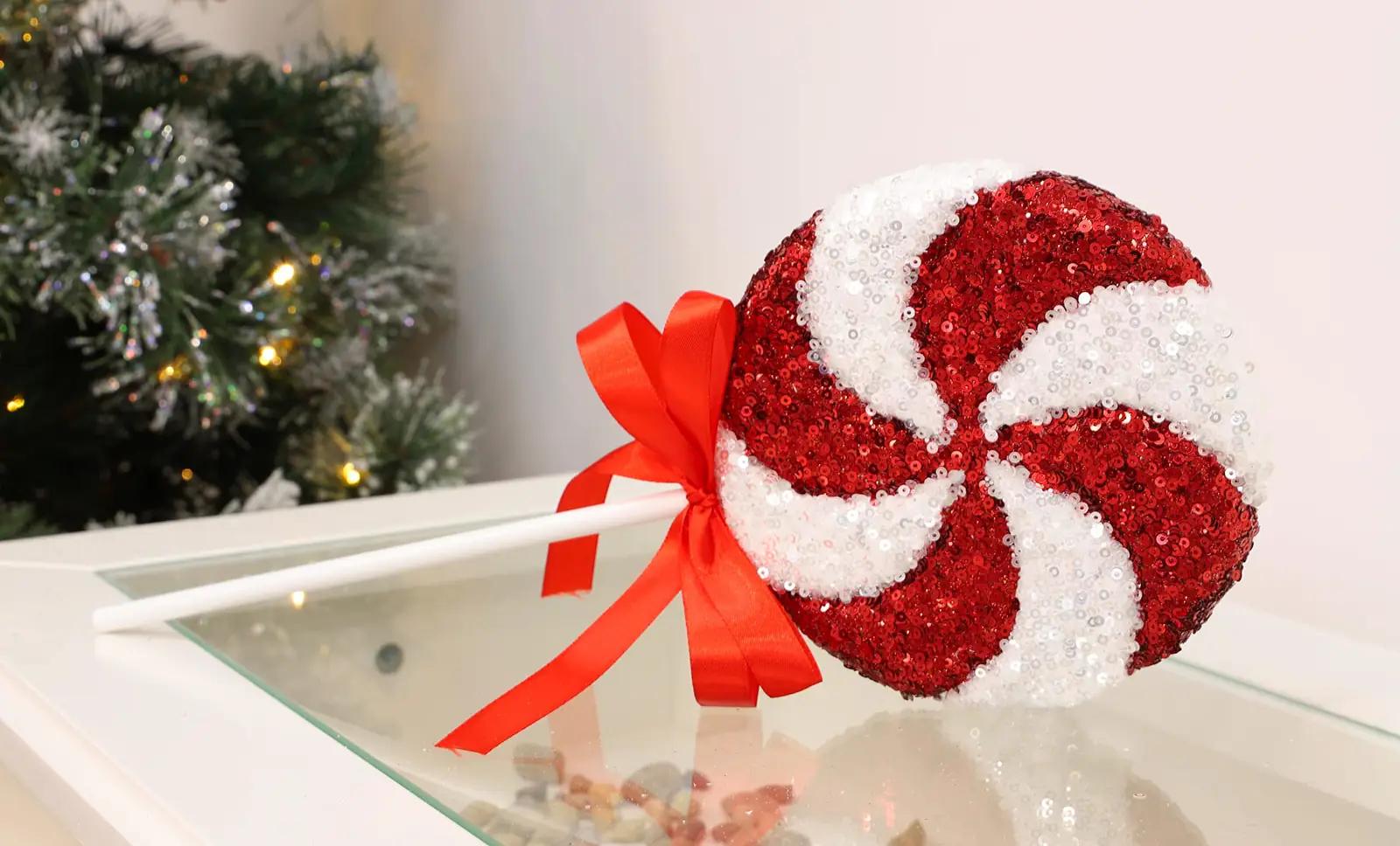 Christmas Concepts glitreeriv 36 cm lutsukujuline – kasutusnäide