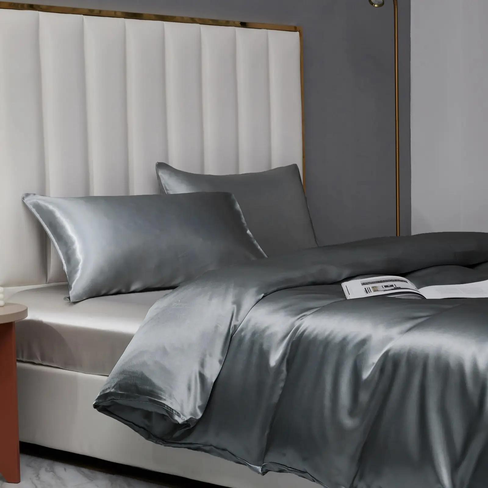 YASMENG satiinvoodipesu 240×260 cm — siidine ja pehme – detailne vaade