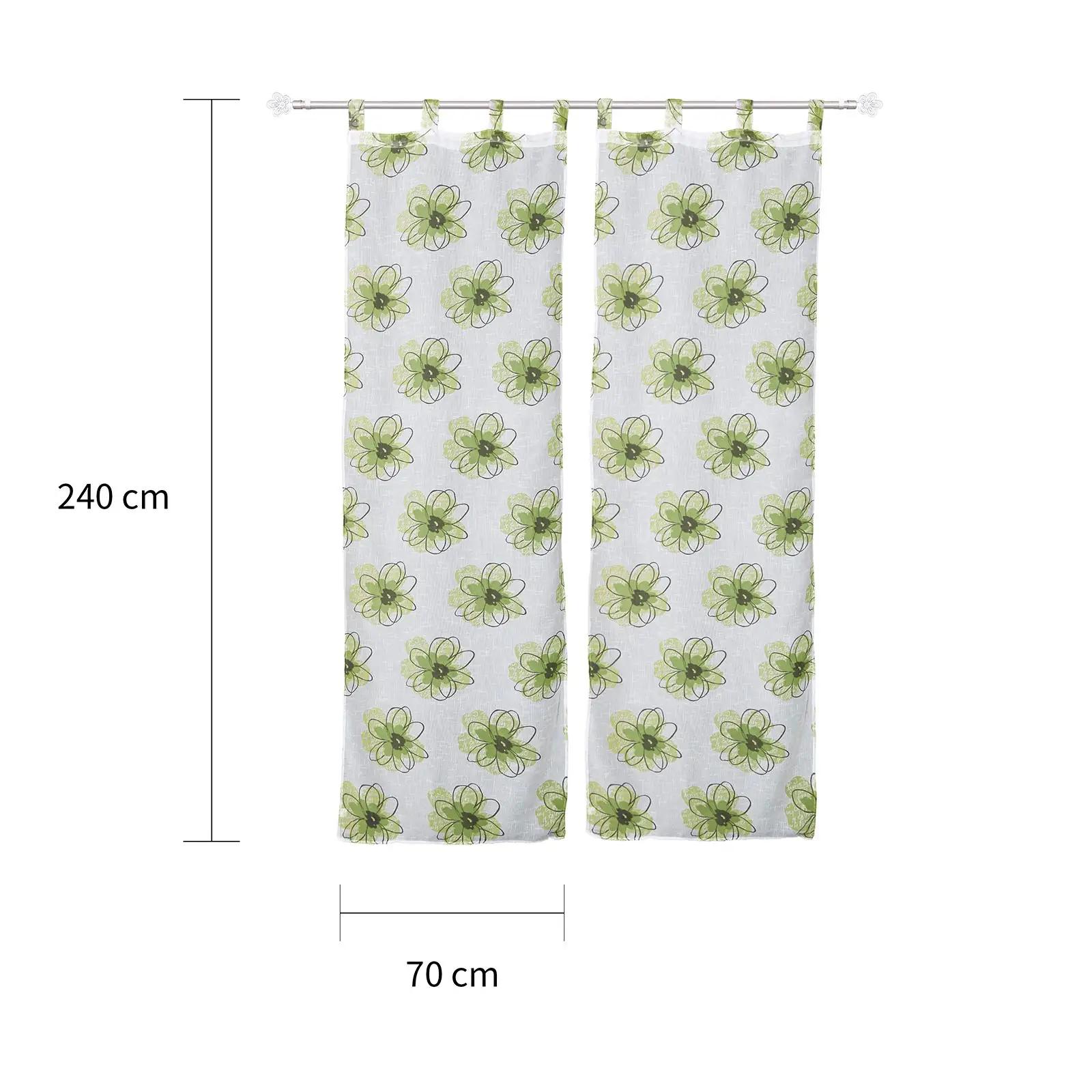 GIRASOLE HOME lillemustriga poolläbipaistev kardin, 70×240 – pilt 7