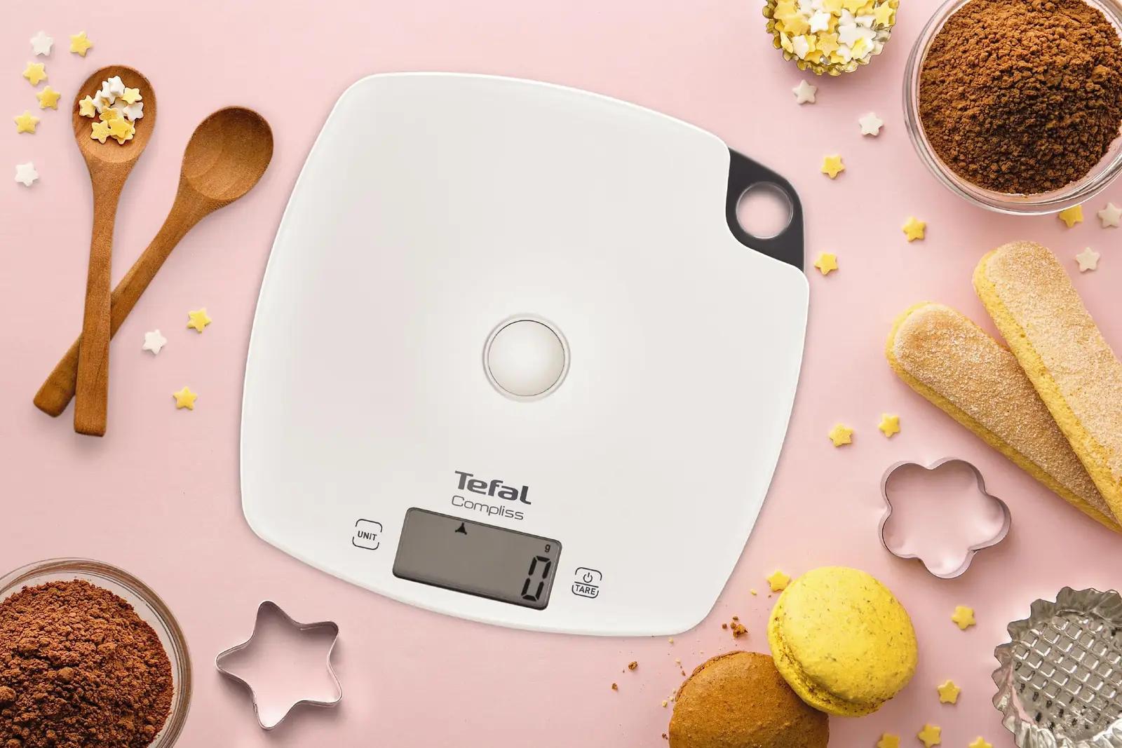 Tefal täpsus köögikaal 5 kg/1 g – ideaalne küpsetamiseks – pakend ja tarvikud