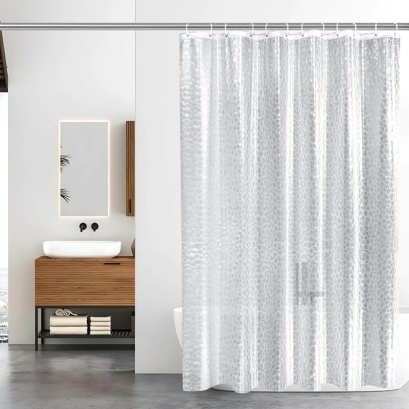 Aeici veekindel dušikardin 180×180 cm – hall semi-transp