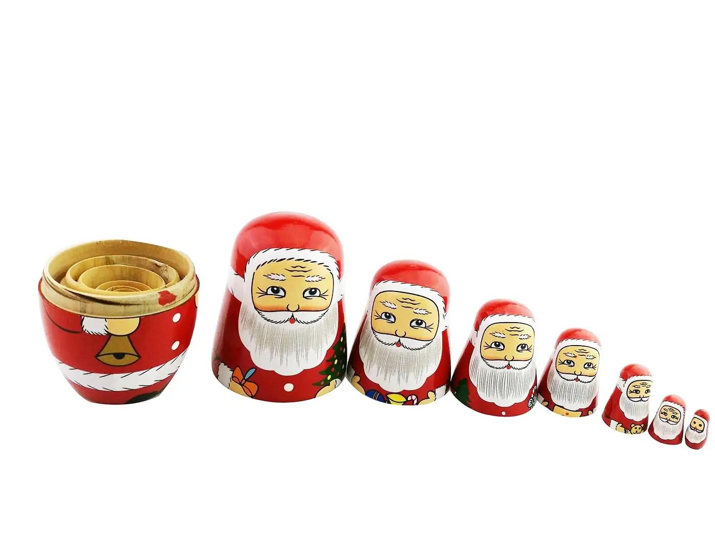 Winterworm puidust jõuluteemaline matryoshka – pilt 8