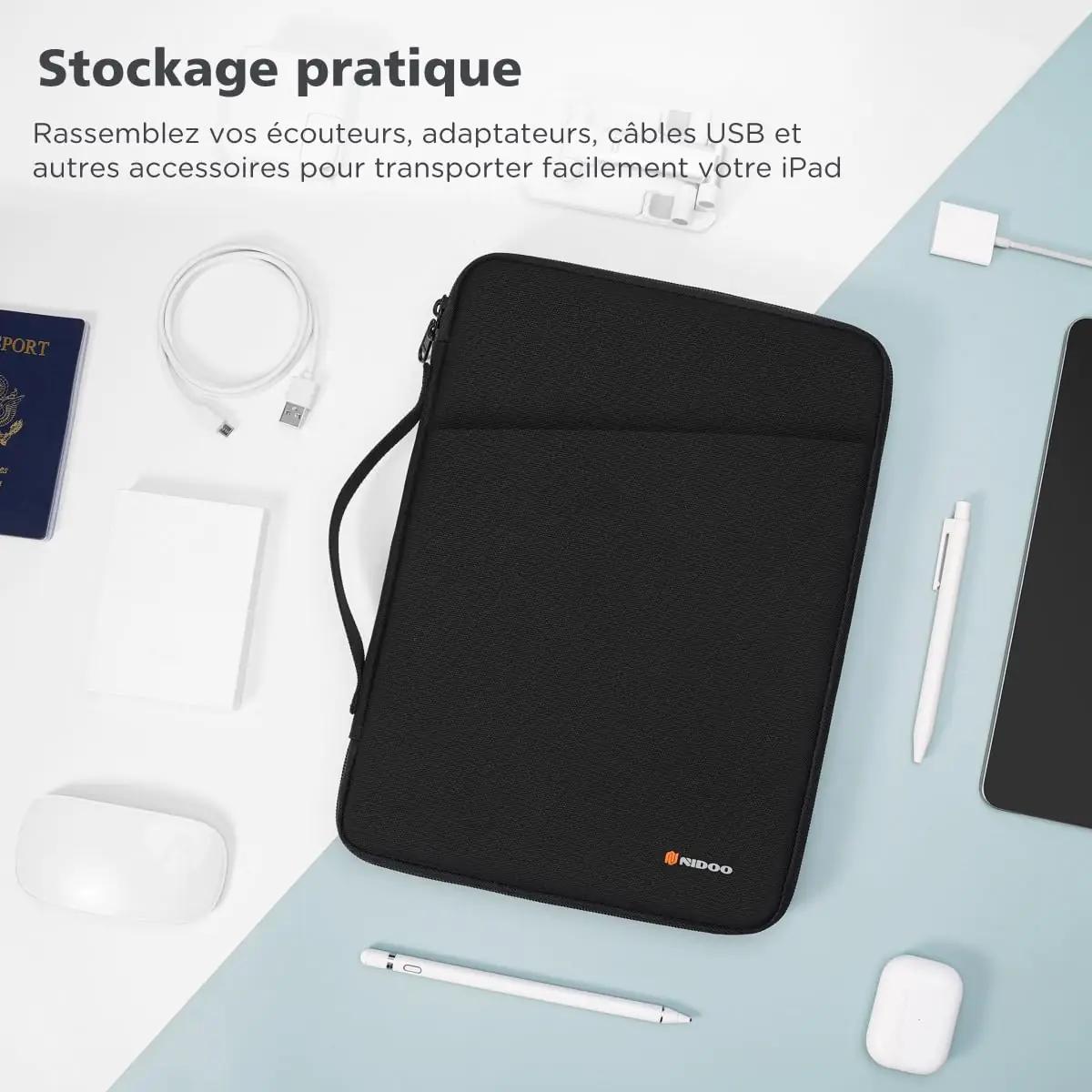 NIDOO pehme polüesterist 10–11″ tahvelarvuti kott kaitseks – lisavaade