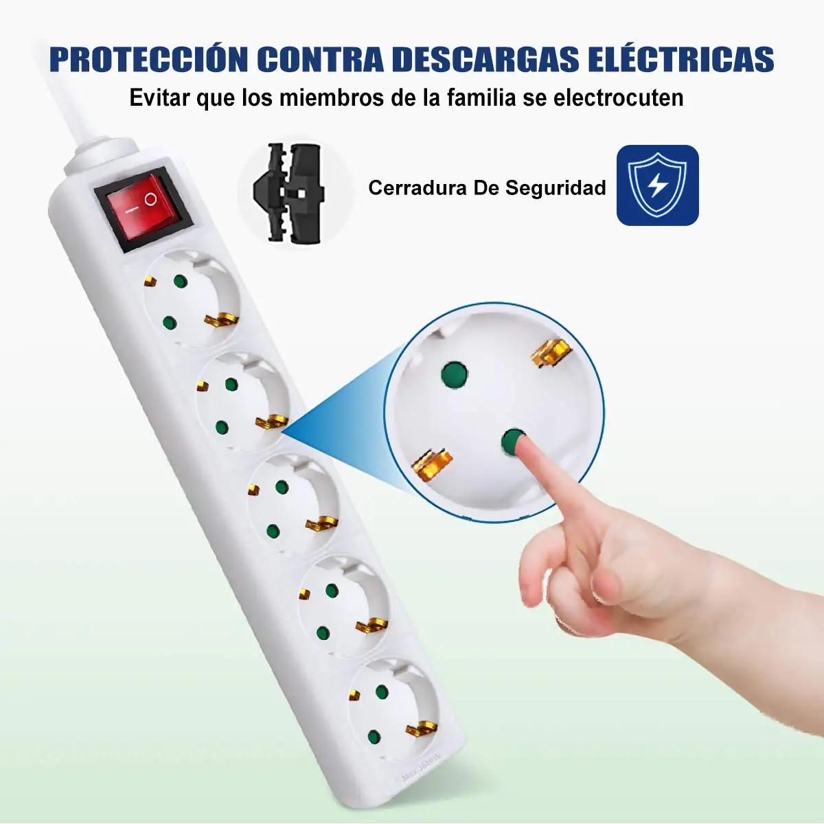 EXTRASTAR voolulatihe PVC 5-pesaga pikenduskaabel 5 m – pakend ja tarvikud