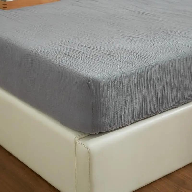 Gezu puuvillane elastne voodilinane 140×200 cm — õrn ja hingav – pilt 9