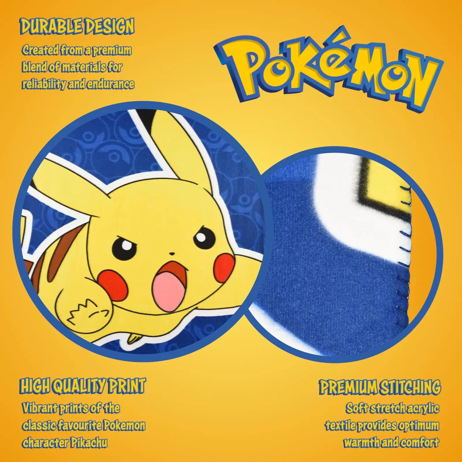 Pokémon pehme fliispleed Pikachu — soe kingitus lastele – pakend ja tarvikud