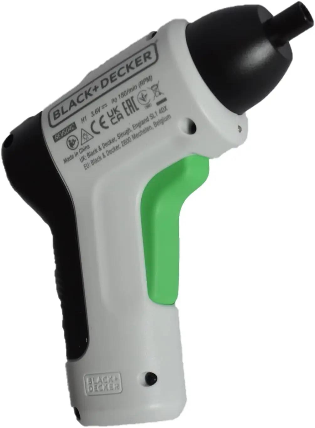 BLACK+DECKER kerge plastikust kruvikeeraja koduseks kasutuseks