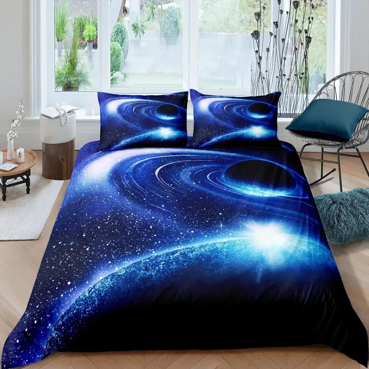 Homemissing mikrofibervoodipesu universumi mustriga – kasutusnäide