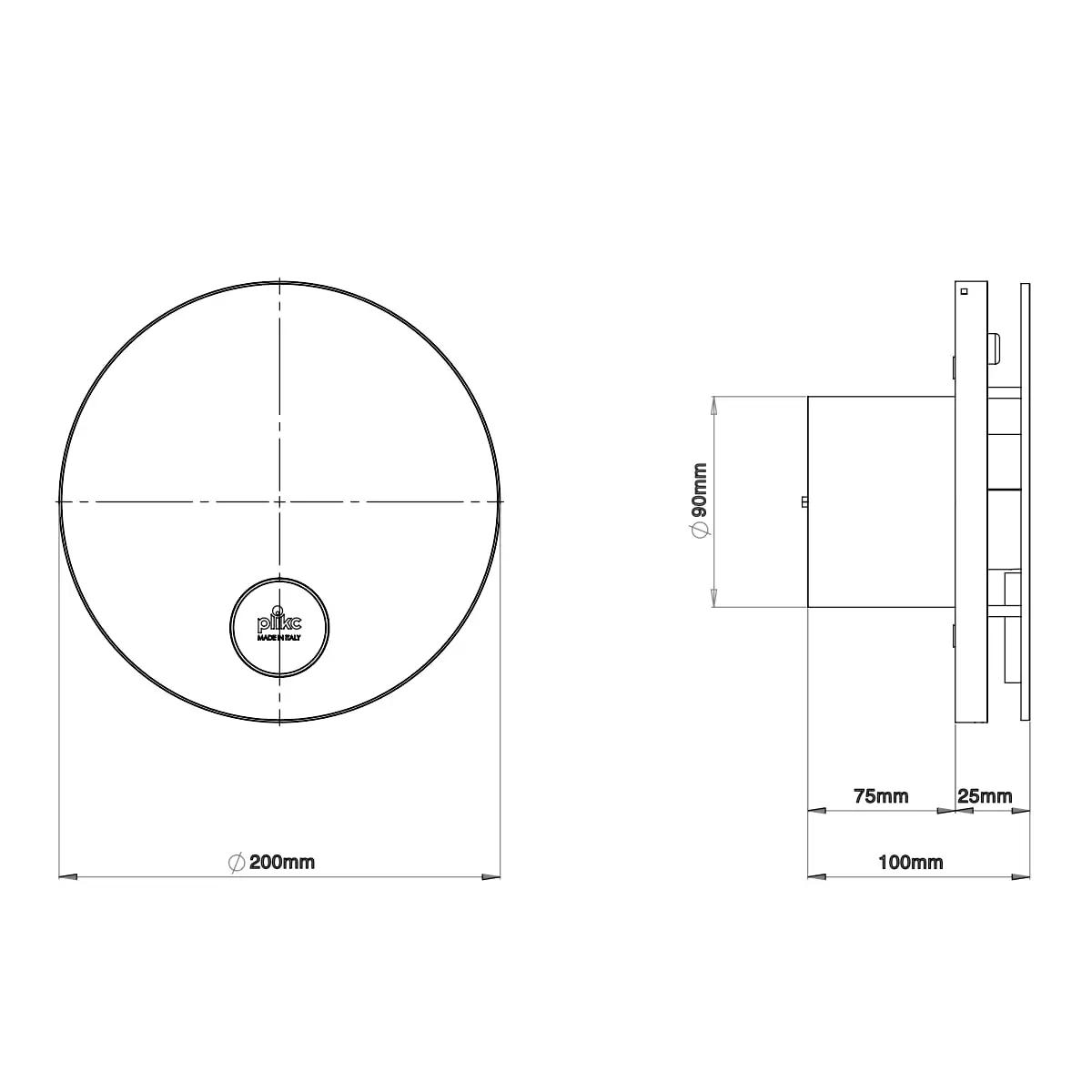 plikc ventilatsiooniventilaator ARIO W — niiskussensoriga, valge – pilt 7