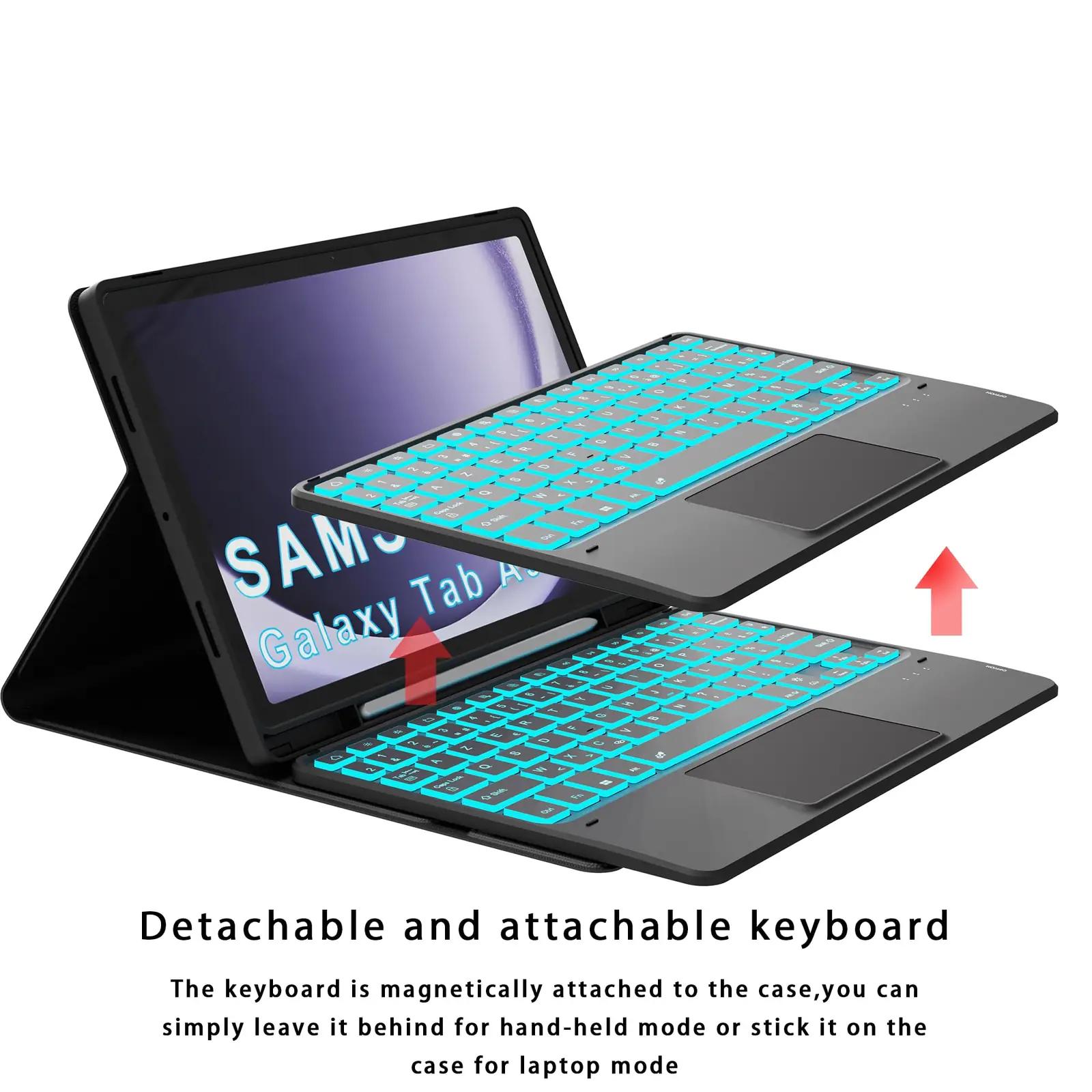 VANKEYPAD klahvikate Galaxy Tab A11+ 11″ – taustvalgusega kaitse – lisavaade