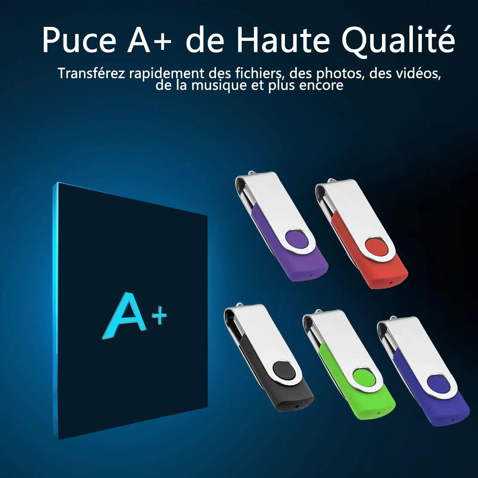 AreTop värviline USB-mälupulk 8 GB (5 tk) – detailne vaade