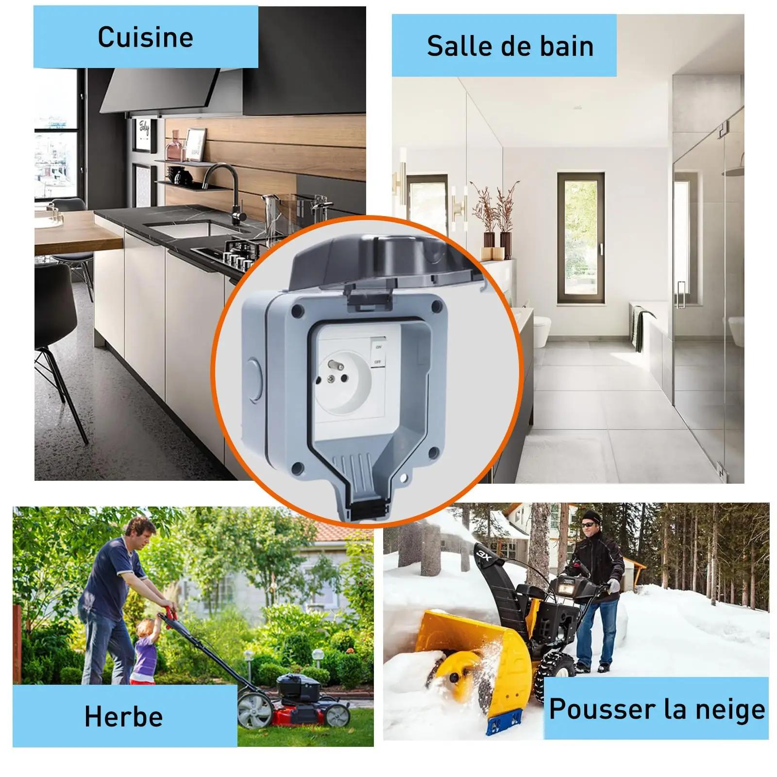 JOYELEC veekindel aiasisend IP66 kahepesaline pistikukarp – pilt 8