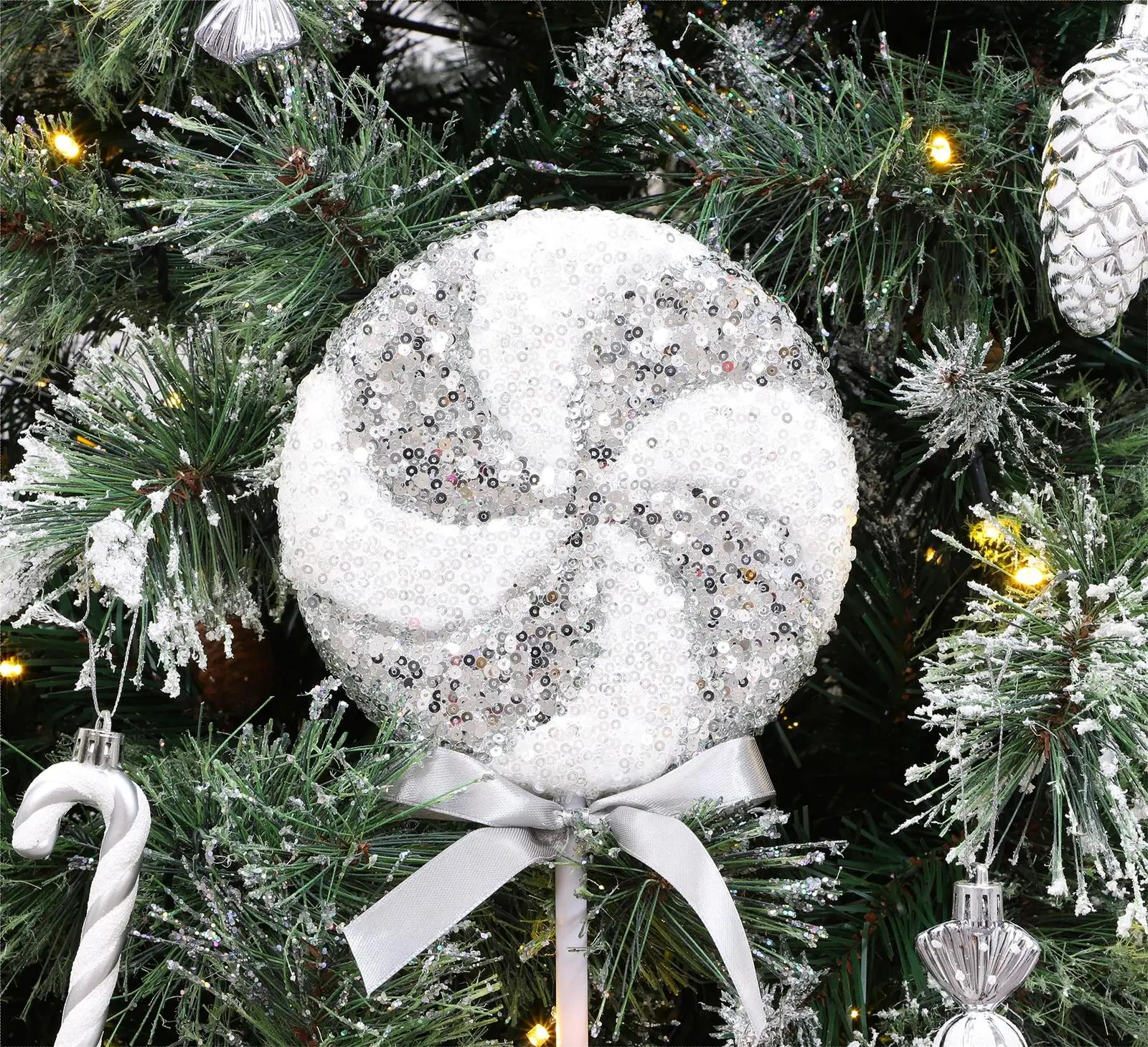 Christmas Concepts sädelev riidest lutsukujuline jõulukaunistus – pilt 6