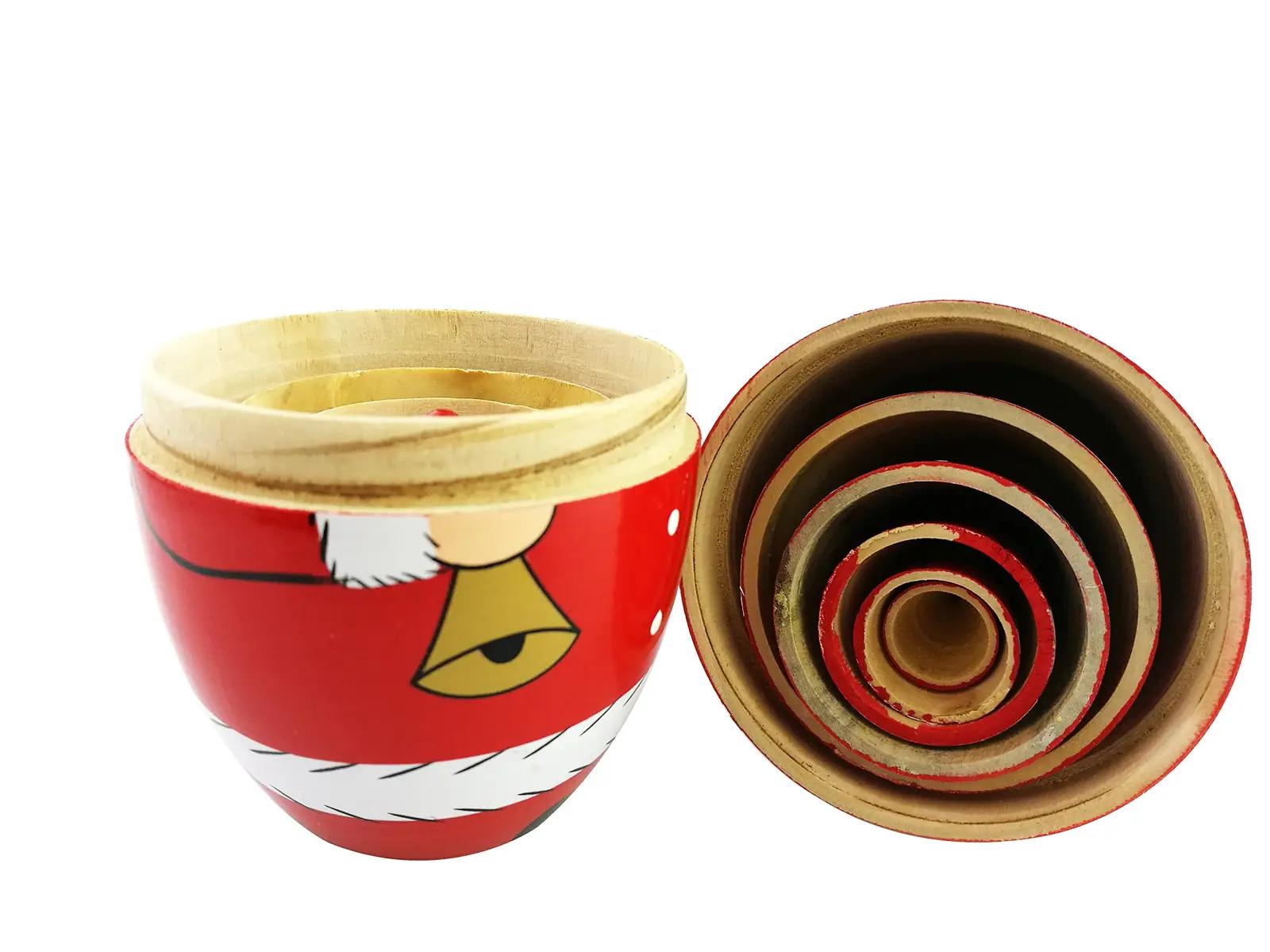 Winterworm puidust jõuluteemaline matryoshka – pilt 7