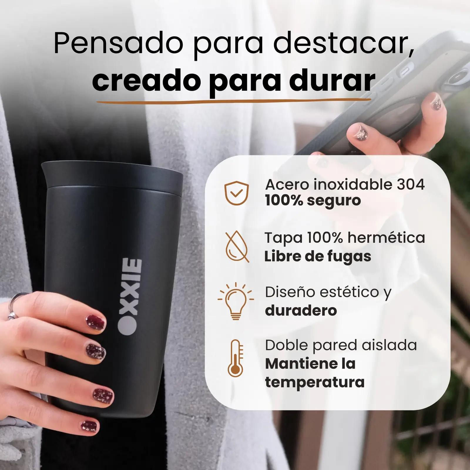 OXXIE roostevabast terasest termostops 350 ml – pakend ja tarvikud