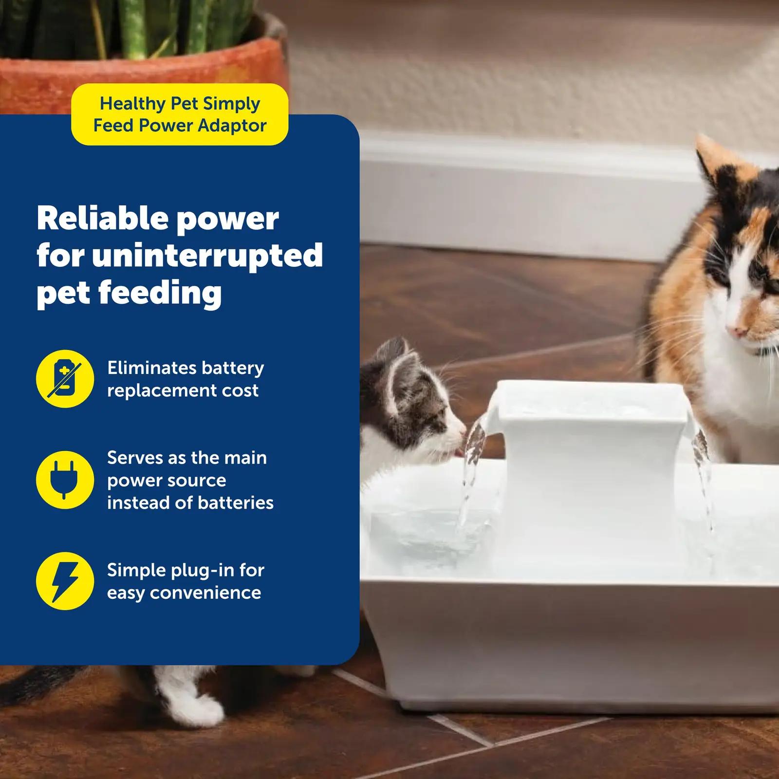 PetSafe must plastline toiteadapter – sobib Simply Feed seadmele – detailne vaade