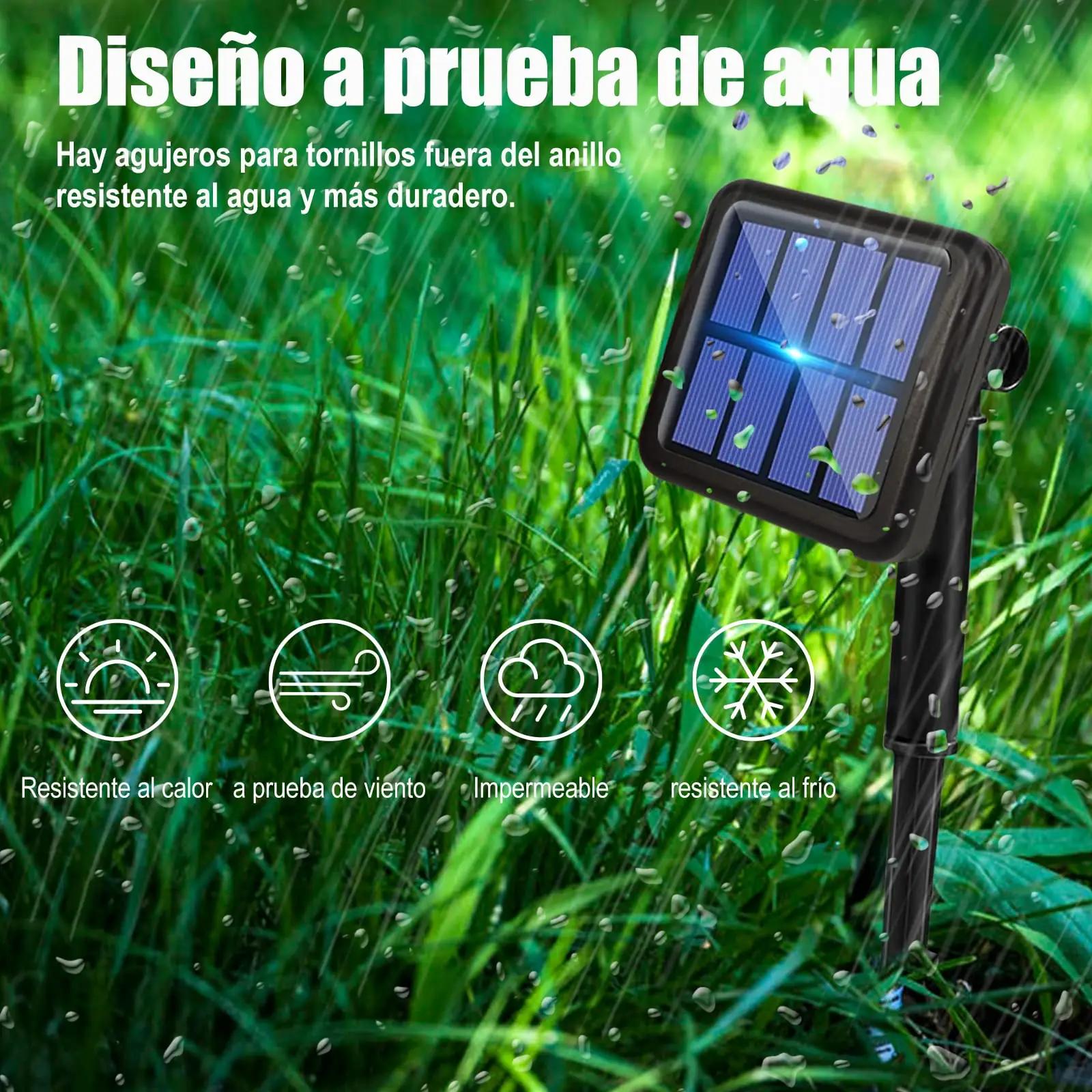 EXTRASTAR päikesevalgustusega LED-valgusketi 20 m – soe 3000 K – detailne vaade