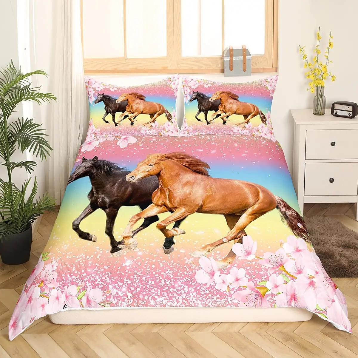 Homemissing roosa mikrofibrist voodipesu tüdrukule 220×240 cm – kasutusnäide