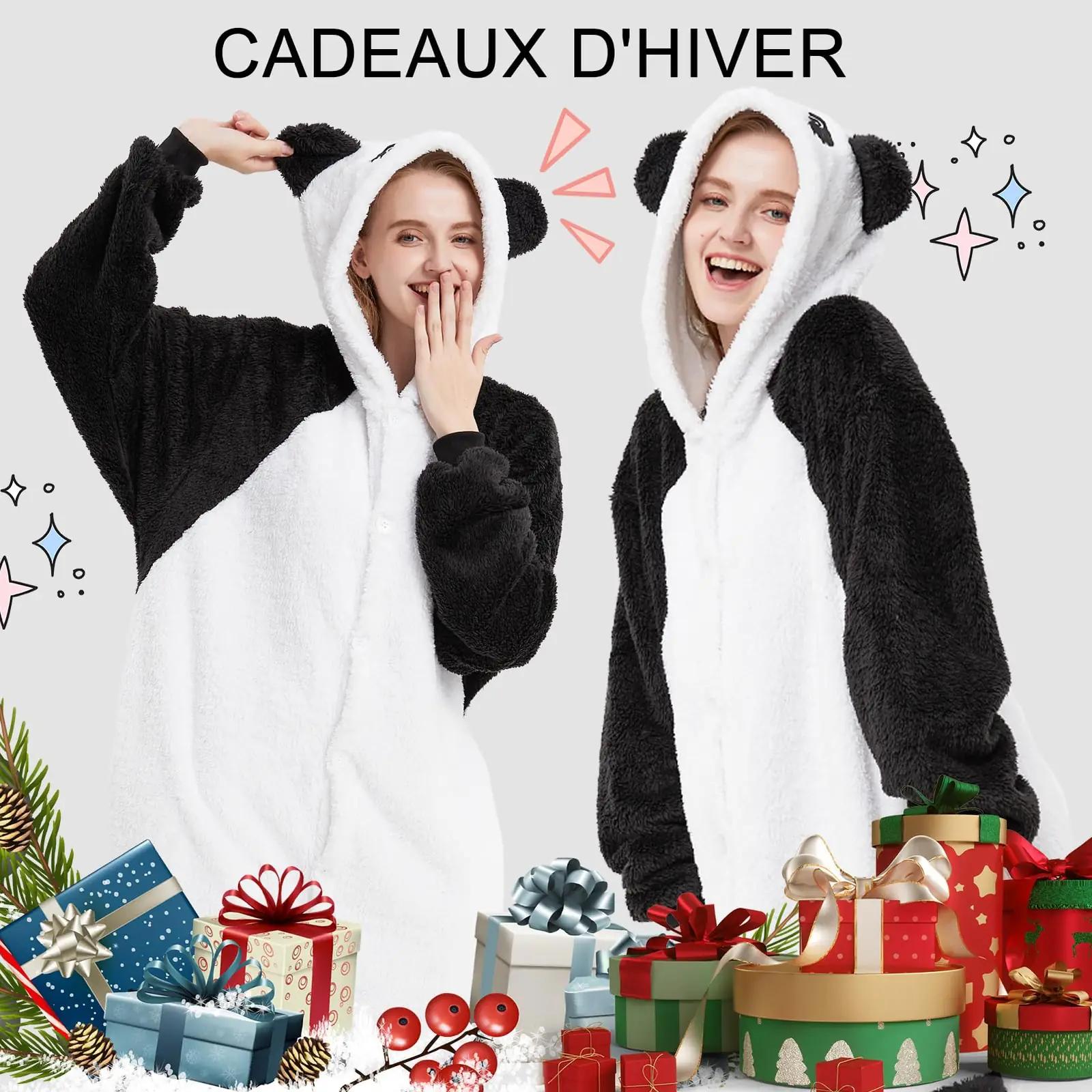 Luojida pehme pandaülikond — soe pidulik onesie kingitus – lisavaade