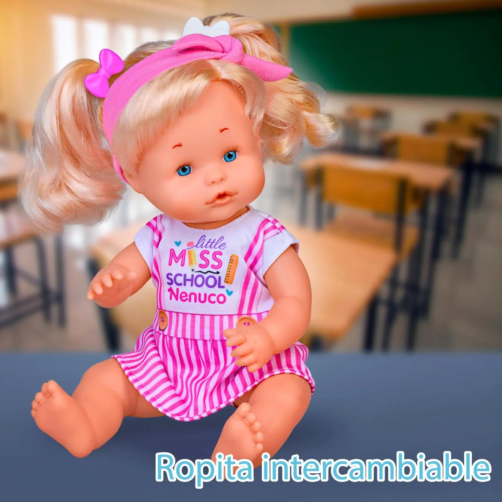 Nenuco beebinukk 35 cm blondide juustega — soengute mäng – pilt 9