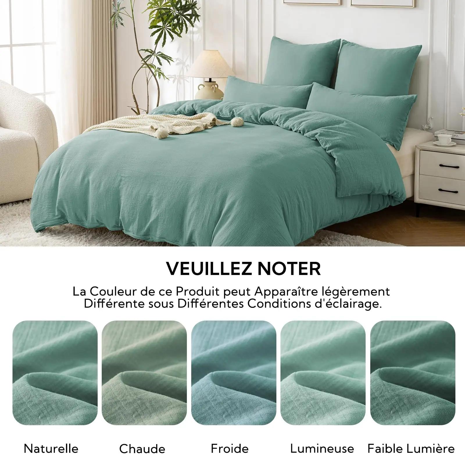 SOULFUL kvaliteetne puuvillane voodipesu – neutraalne Bean Green – pilt 6
