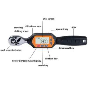 Beslands 1/4 Digital Torque Wrench Mini mutrivõtmed – detailne lähivaade