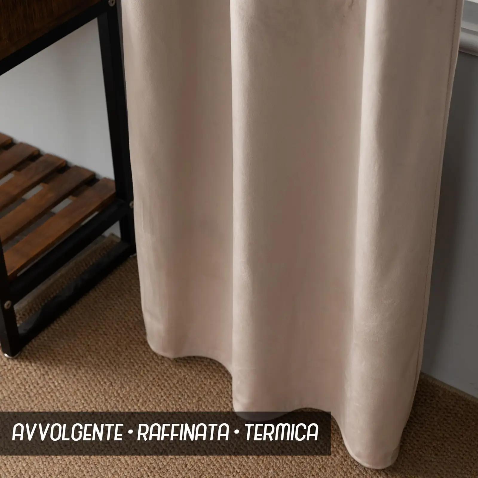 GIRASOLE HOME sametist paksud pimenduskardinad – kasutusnäide