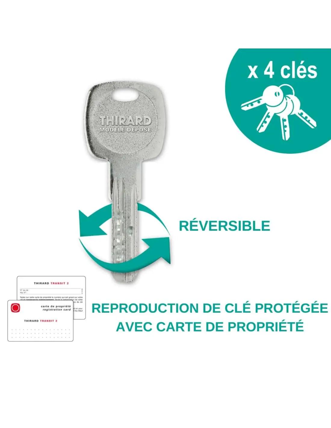Thirard tugev terasest ukse-lukk 45 mm – turvaline kodu – pilt 6