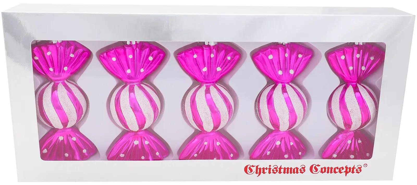 Christmas Concepts helkiv 110 mm punane jõulukuul 5‑pak – pilt 7