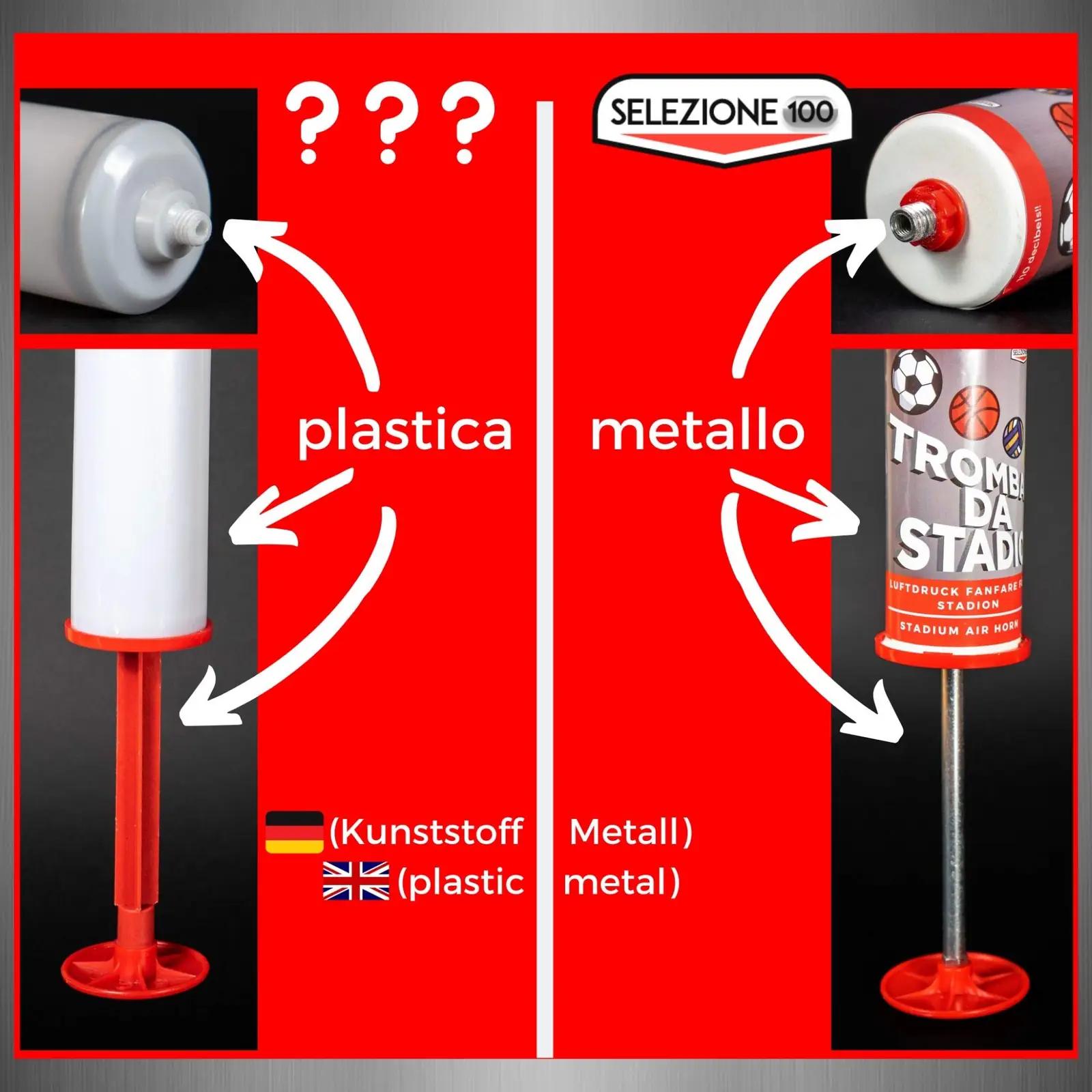 selezione100 metallist airhorn – spordi ja vaba aeg – pakend ja tarvikud