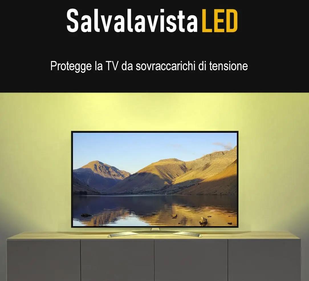 Beghelli LED tagatule televiisorile — silmakaitse ja õhkkond – kasutusnäide