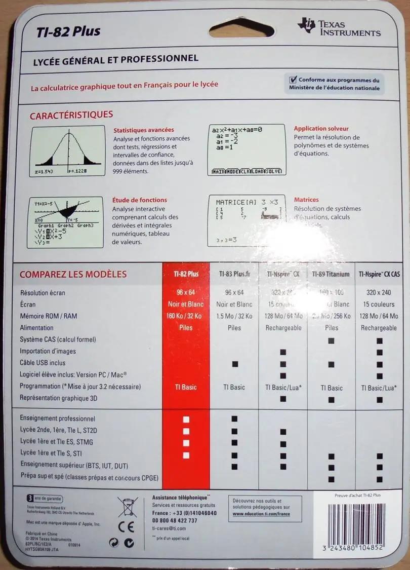 Texas Instruments TI-82PLUS graafikukalkulaatorid – detailne lähivaade
