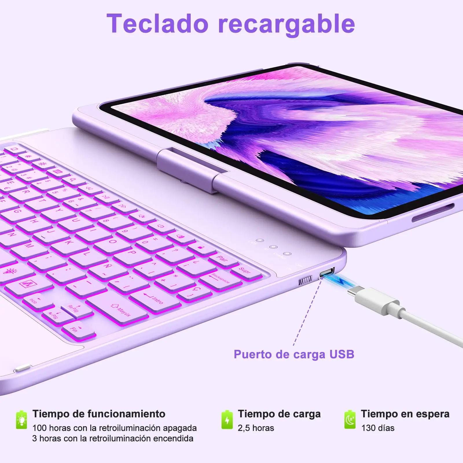 aMZCaSE kaitsev ümbris iPad 10,9″ koos klaviatuuriga — pööratav – pilt 7