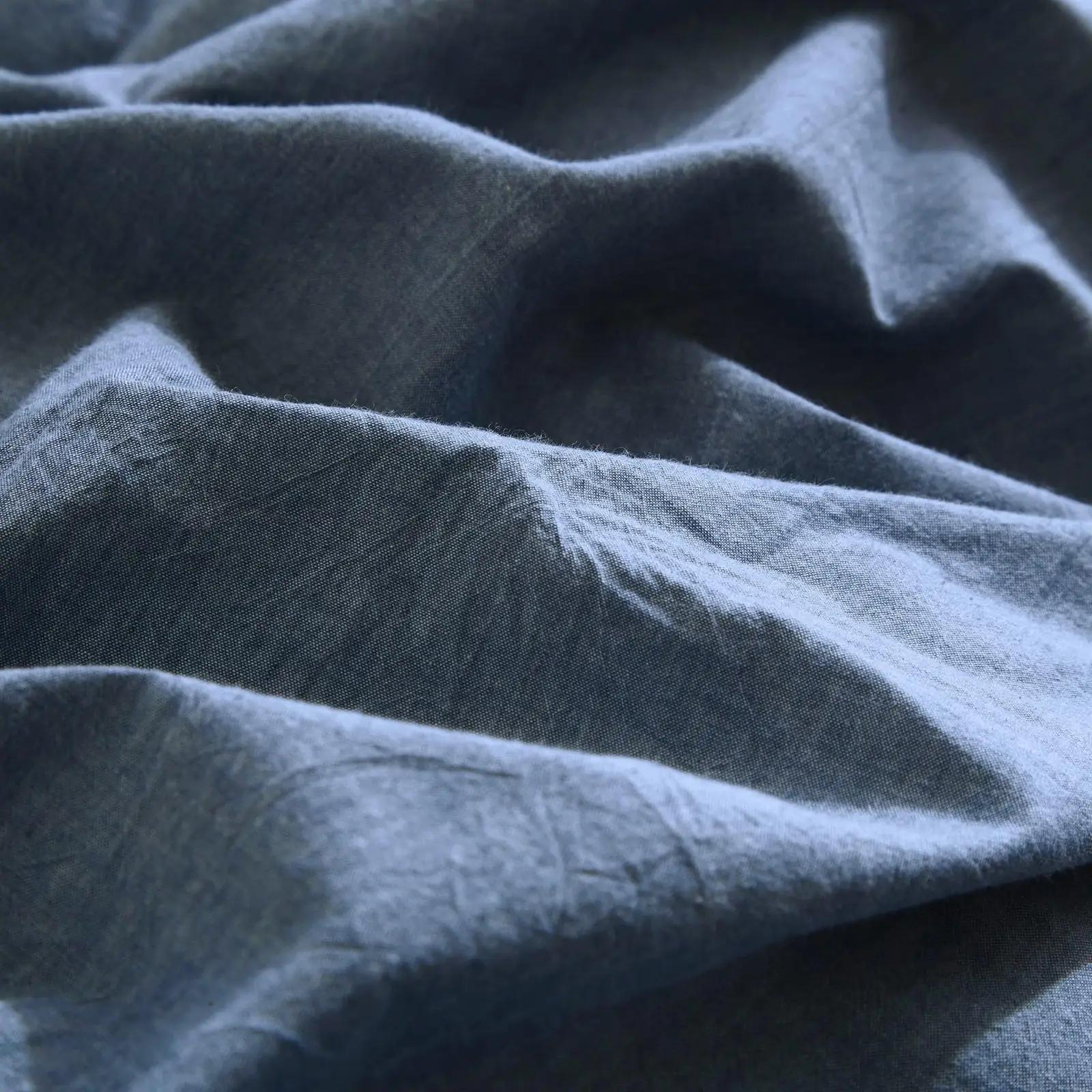 YASMENG pehme linane voodipesu kahele 220×240 cm denim – pakend ja tarvikud