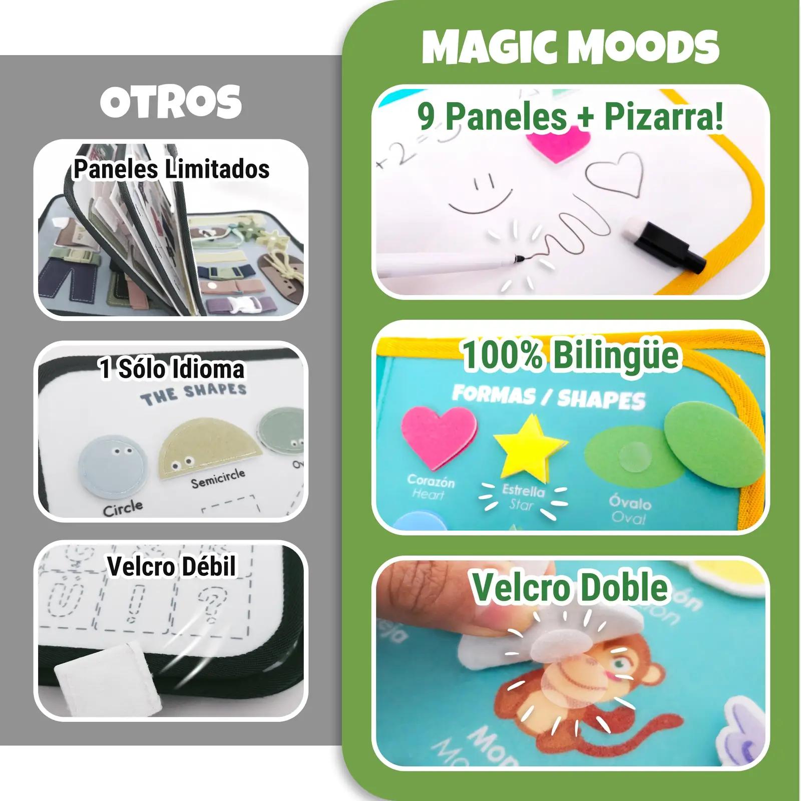 MAGIC MOODS pehme Montessori õpiraamat lastel õppimiseks ja – pilt 6
