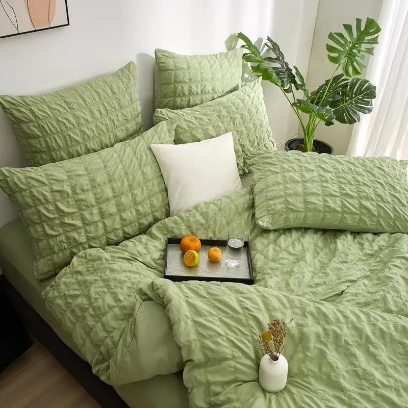 Gezu pehme mikrofiiber voodipesu 240×260 cm roheline – kasutusnäide