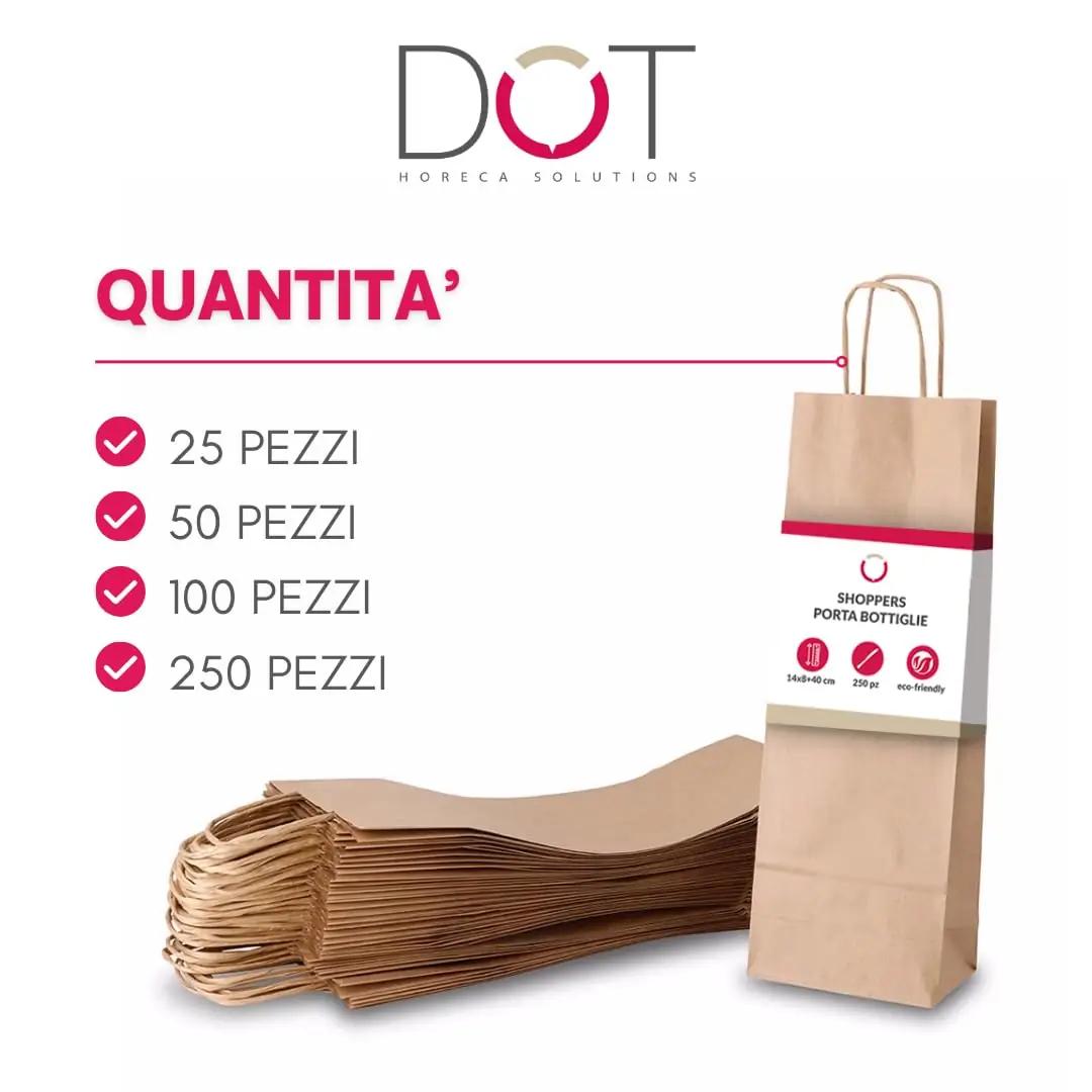DOT Horeca Solutions kraftpaberist veini kinkekott 14×8×40cm – pilt 6